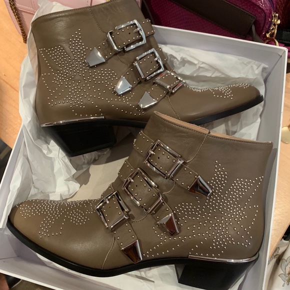 SALE NWT Chloé Susanna studded leather boots - Picture 2 of 8